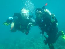 C. Parker Van Hecke and Kim Harris - ICC's underwater experts.